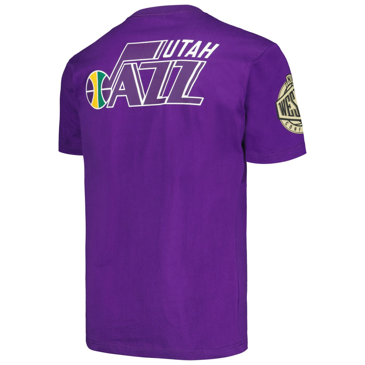 Utah Jazz Hardwood Classics Team OG 2.0 Premium Vintage Logo T-Shirt Purple - NBA