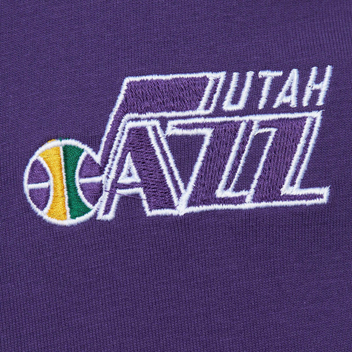 Utah Jazz Hardwood Classics Team OG 2.0 Premium Vintage Logo T-Shirt Purple - NBA
