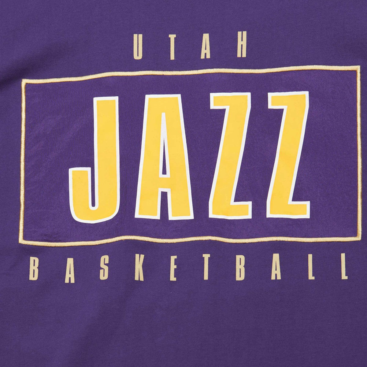 Utah Jazz Hardwood Classics Team OG 2.0 Premium Vintage Logo T-Shirt Purple - NBA
