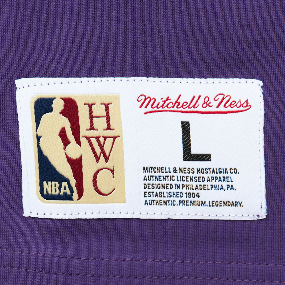 Utah Jazz Hardwood Classics Team OG 2.0 Premium Vintage Logo T-Shirt Purple - NBA