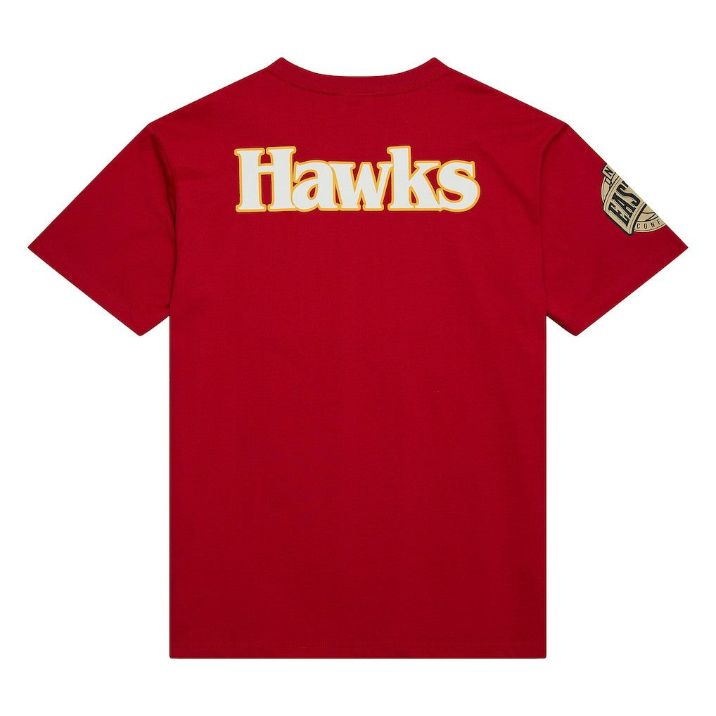 Atlanta Hawks Hardwood Classics Team OG 2.0 Premium Vintage Logo T-Shirt Red - NBA
