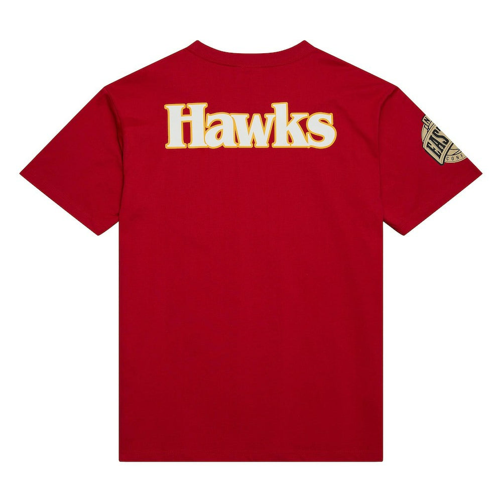 Atlanta Hawks Hardwood Classics Team OG 2.0 Premium Vintage Logo T-Shirt Red - NBA