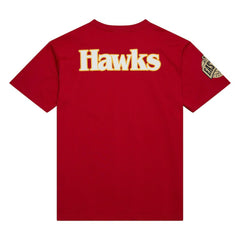 Atlanta Hawks Hardwood Classics Team OG 2.0 Premium Vintage Logo T-Shirt Red - NBA