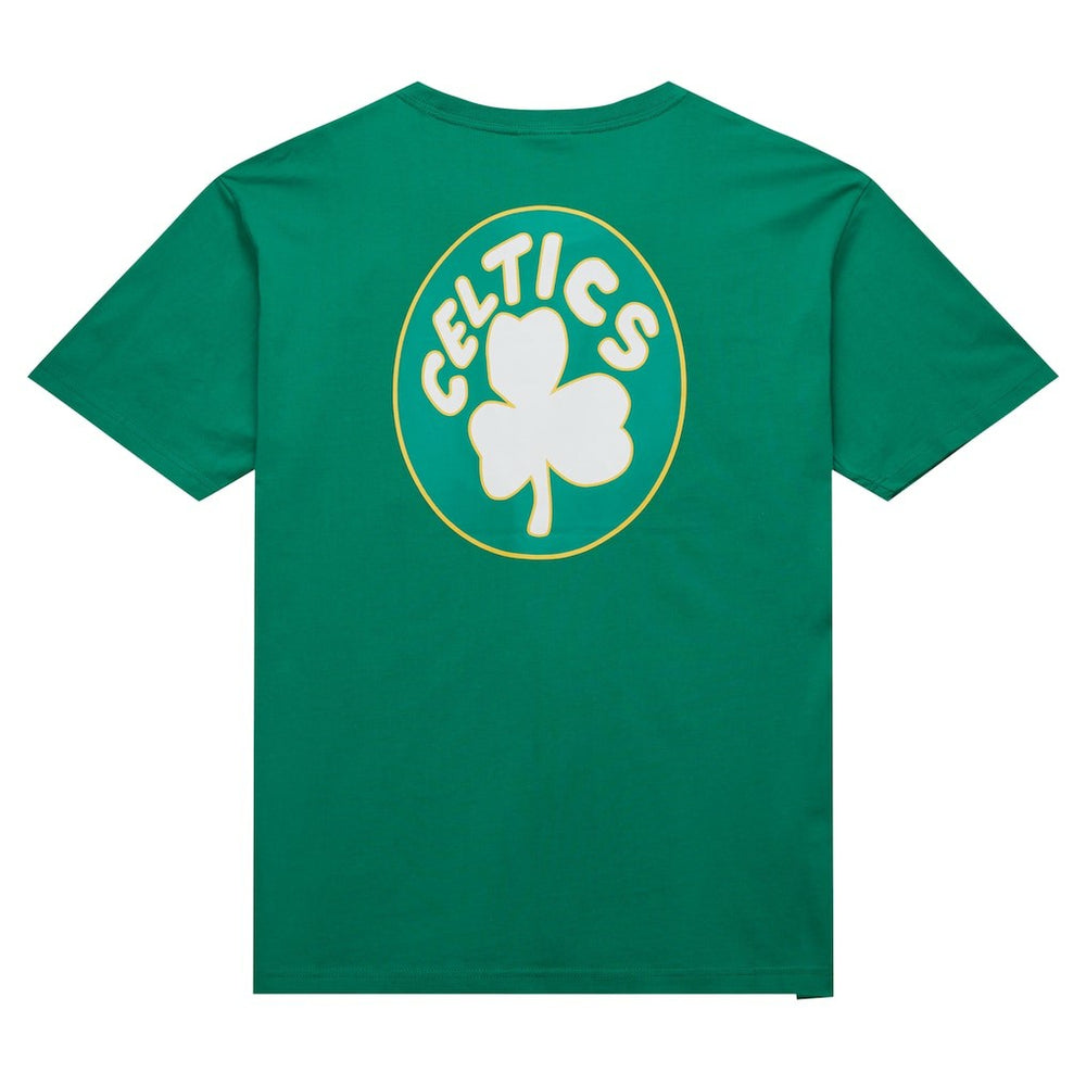 Boston Celtics Hardwood Classics Team OG 2.0 Premium Vintage Logo T-Shirt Kelly Green - NBA