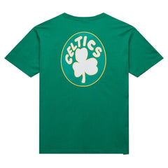 Boston Celtics Hardwood Classics Team OG 2.0 Premium Vintage Logo T-Shirt Kelly Green - NBA