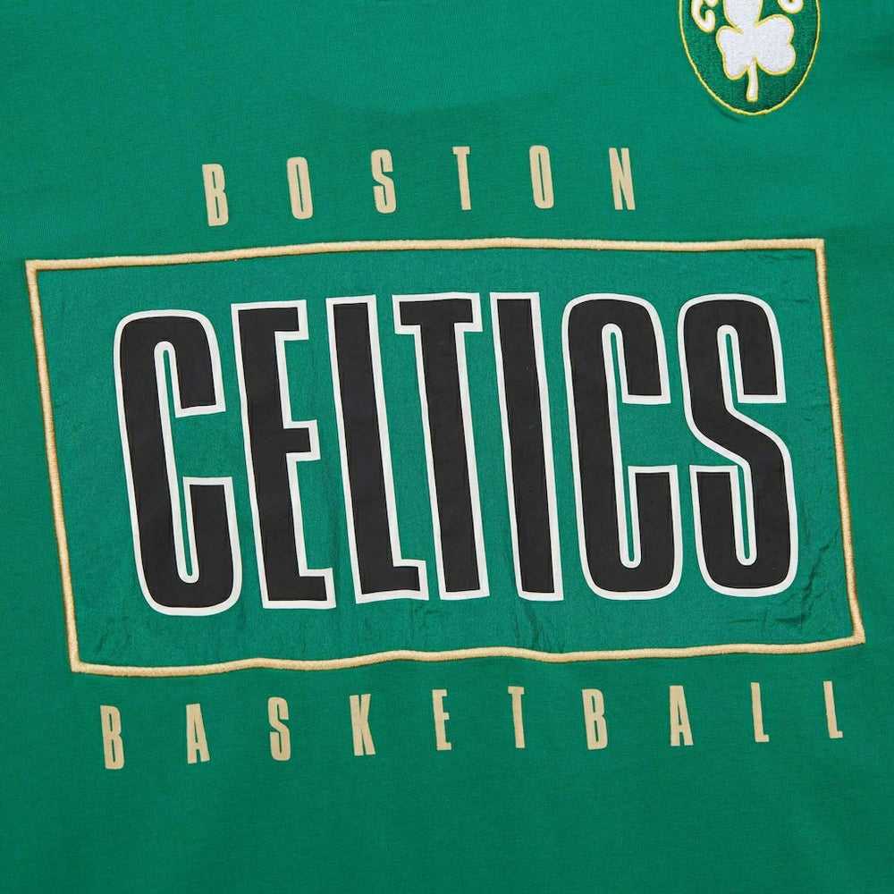 Boston Celtics Hardwood Classics Team OG 2.0 Premium Vintage Logo T-Shirt Kelly Green - NBA