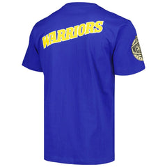 Golden State Warriors Hardwood Classics Team OG 2.0 Premium Vintage Logo T-Shirt Royal - NBA