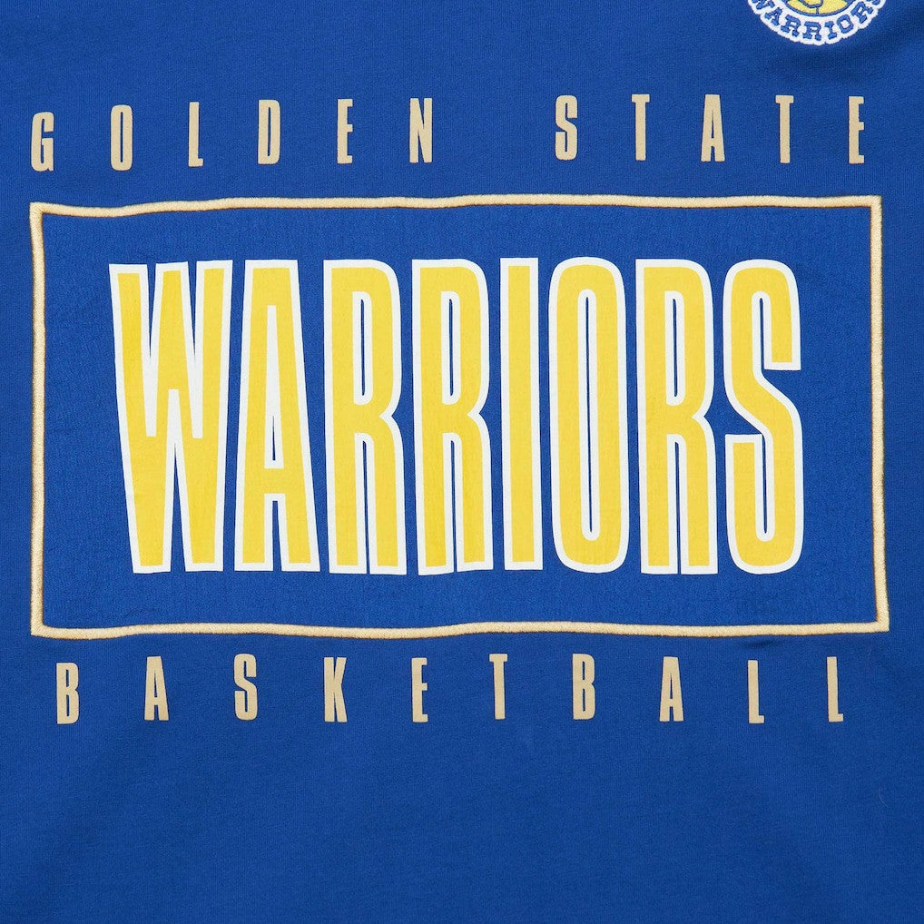 Golden State Warriors Hardwood Classics Team OG 2.0 Premium Vintage Logo T-Shirt Royal - NBA