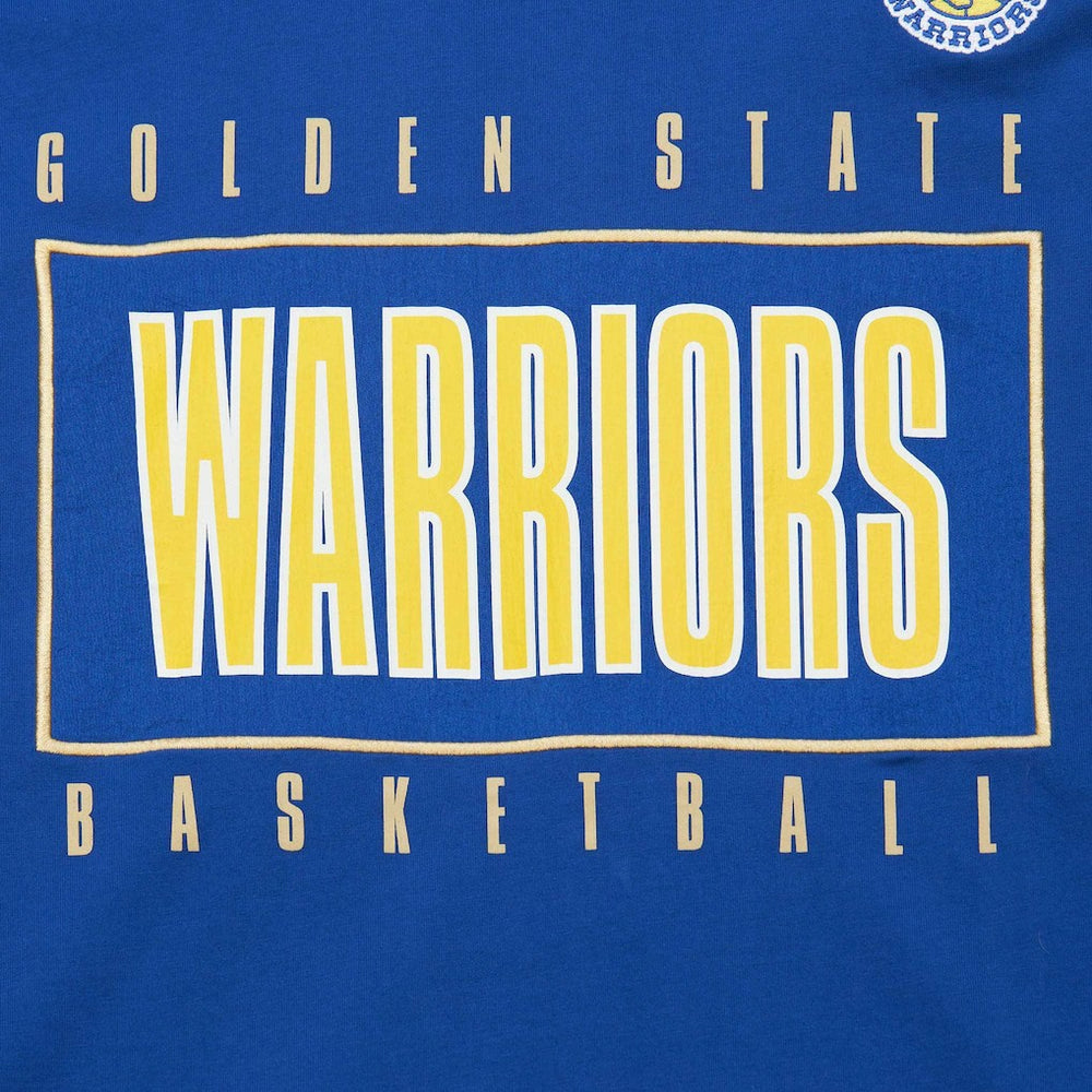 Golden State Warriors Hardwood Classics Team OG 2.0 Premium Vintage Logo T-Shirt Royal - NBA