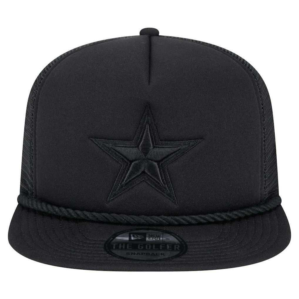 New Era Dallas Cowboys Black Active Tone Golfer Snapback Hat | NFL