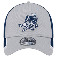 New Era Dallas Cowboys Gray Retro Joe Active Visor Trim 39THIRTY Flex Hat | NFL