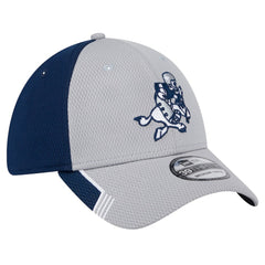 New Era Dallas Cowboys Gray Retro Joe Active Visor Trim 39THIRTY Flex Hat | NFL
