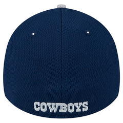 New Era Dallas Cowboys Gray Retro Joe Active Visor Trim 39THIRTY Flex Hat | NFL