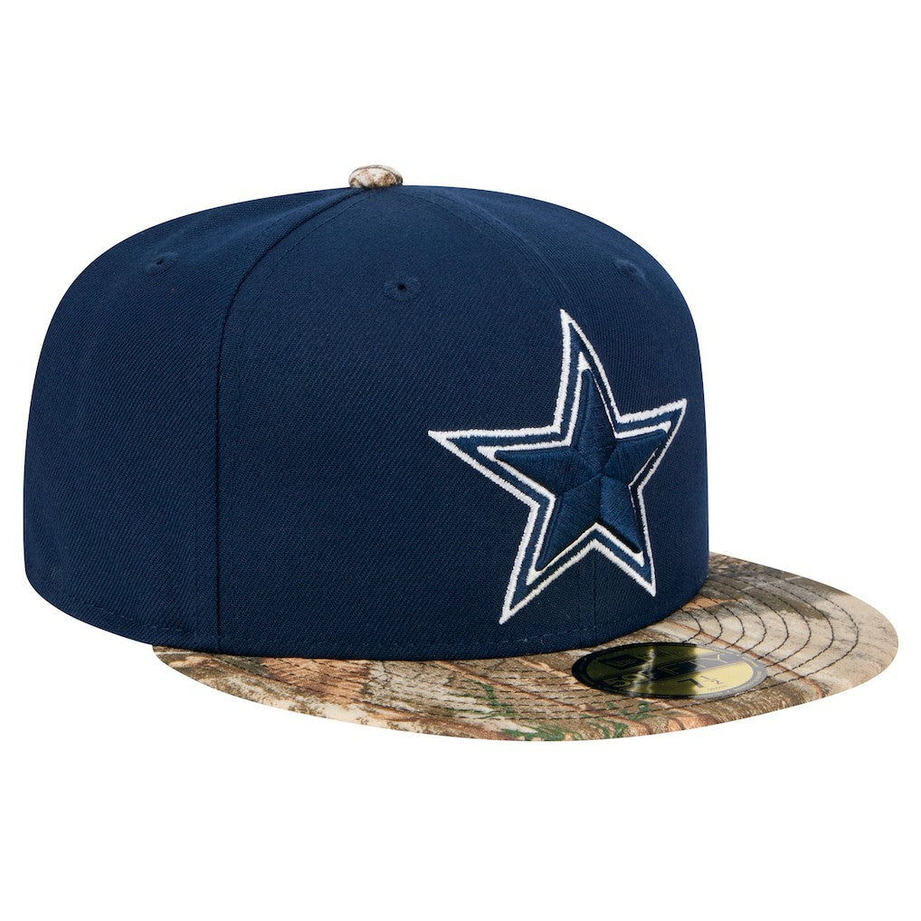 Dallas Cowboys New Era Active 59FIFTY Fitted Hat Navy/Realtree Camo | NFL