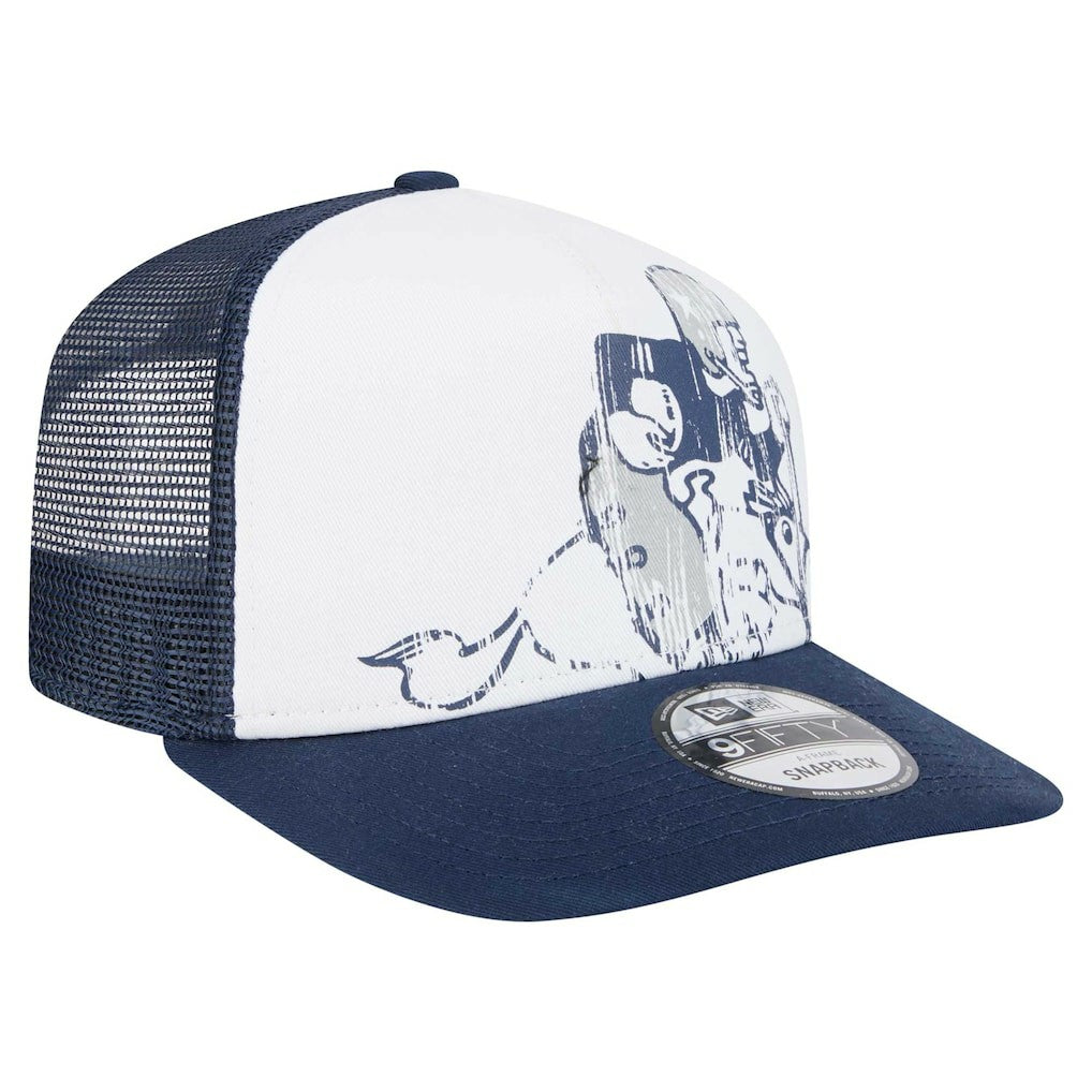 New Era Dallas Cowboys Distressed 9FIFTY A-Frame Snapback Hat White/Navy | NFL