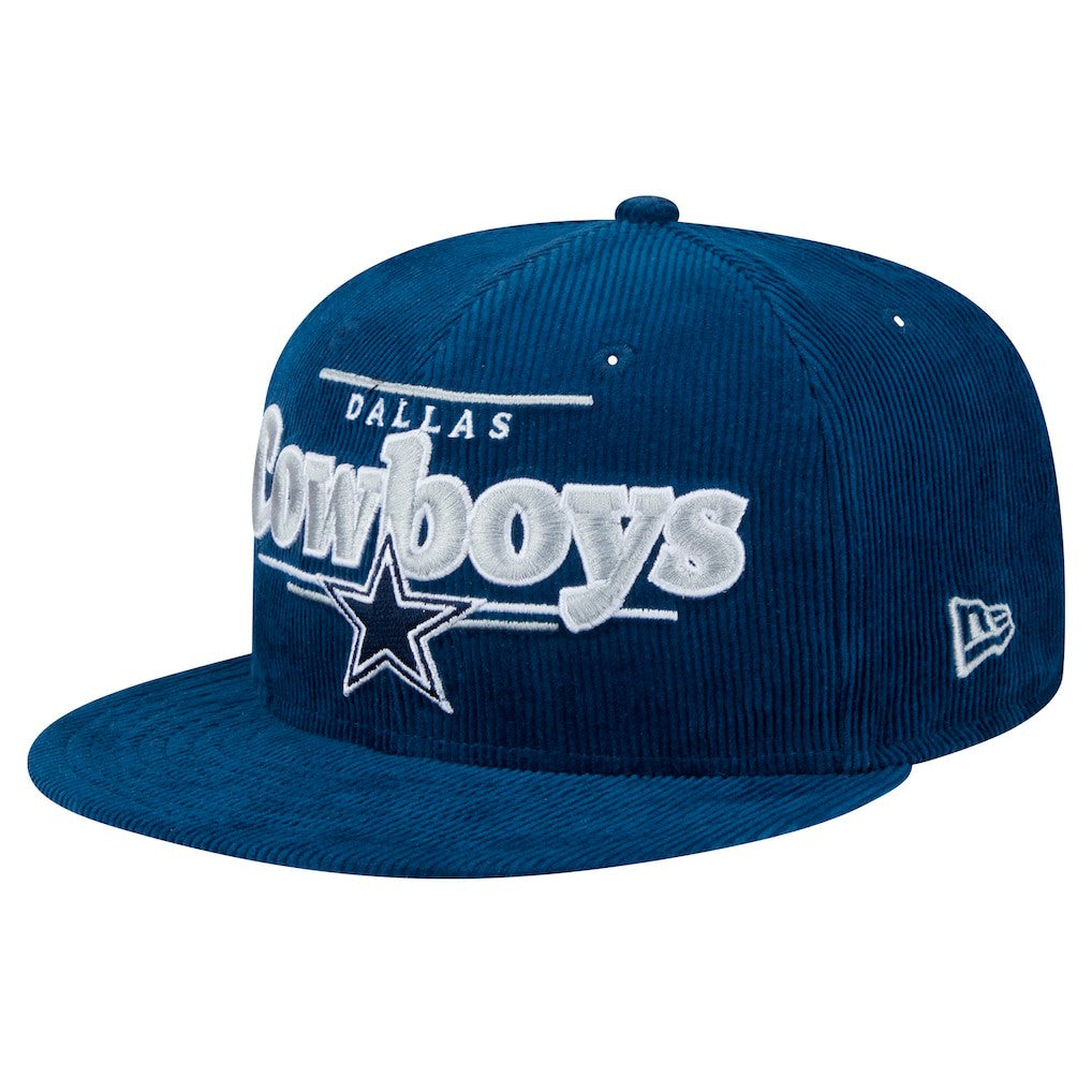 Dallas Cowboys New Era Display Corduroy 9FIFTY Snapback Hat Navy | NFL