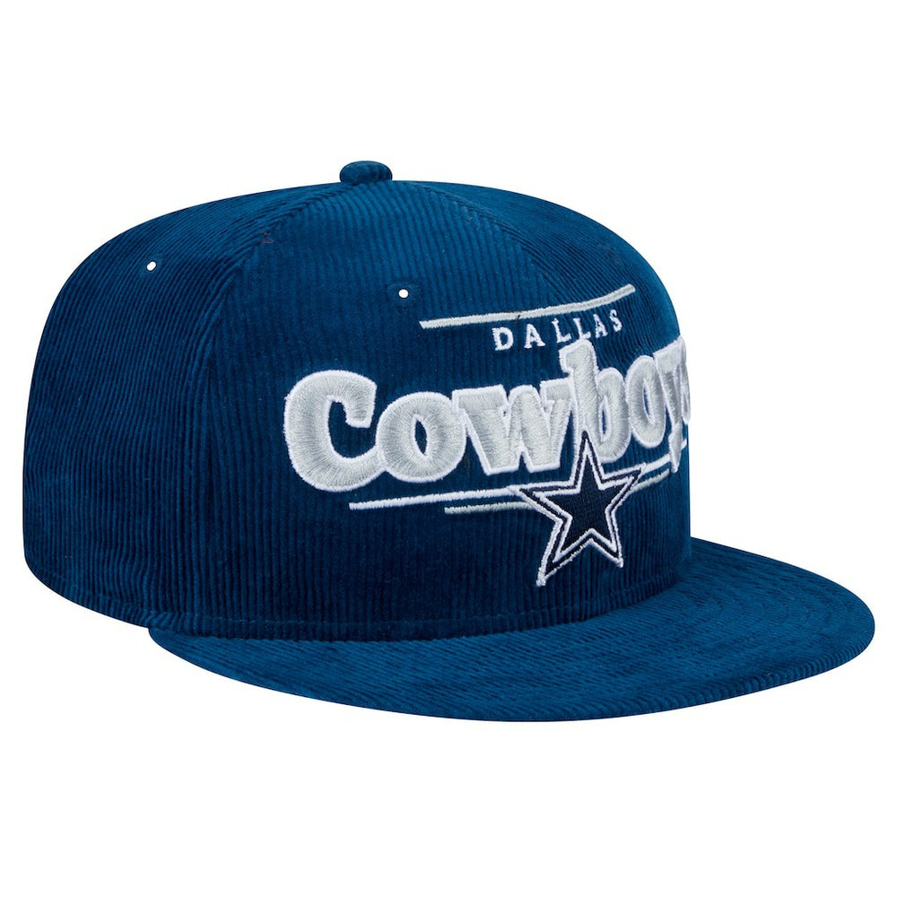 Dallas Cowboys New Era Display Corduroy 9FIFTY Snapback Hat Navy | NFL