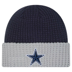 Dallas Cowboys New Era Waffled Cuffed Knit Hat Navy | NFL