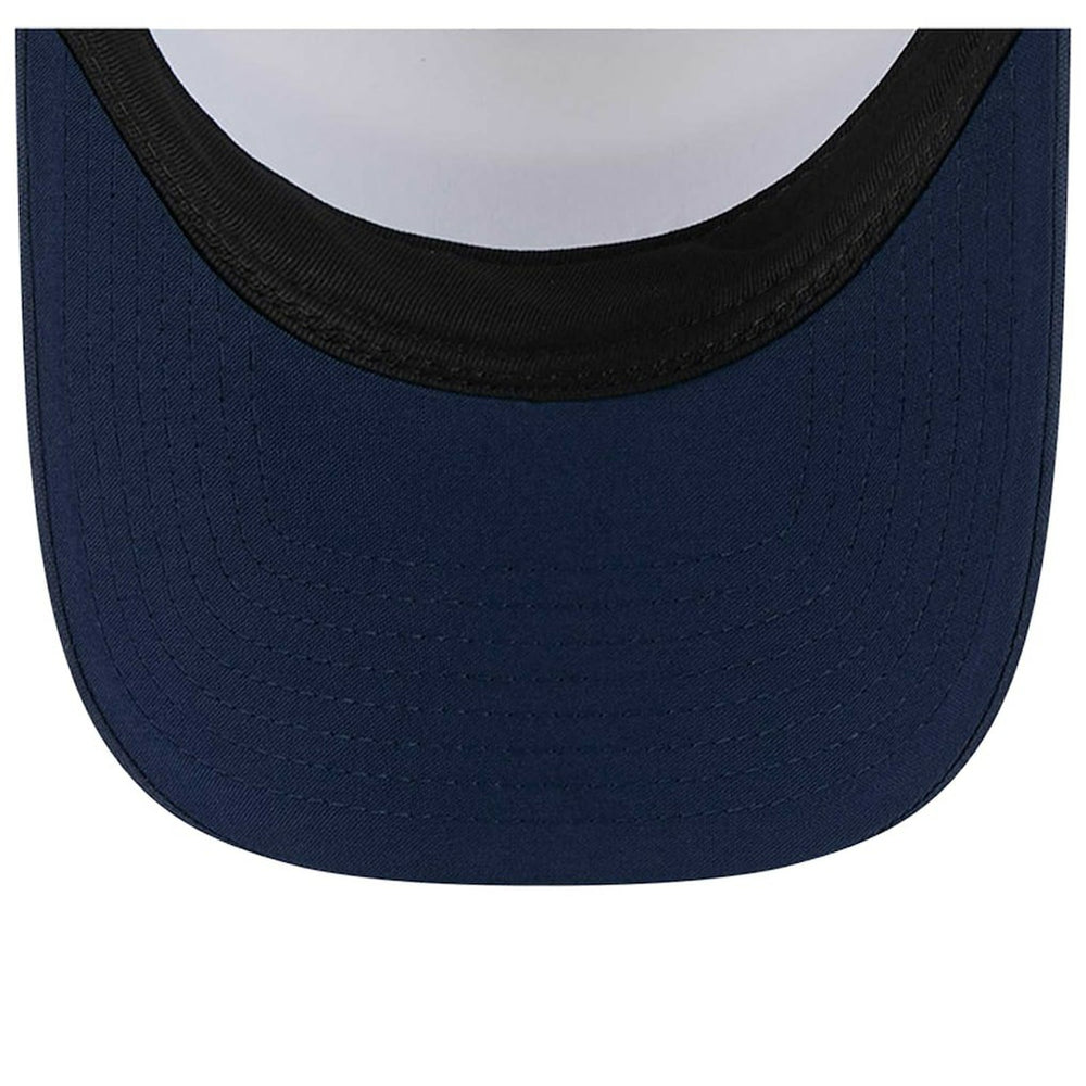 Dallas Cowboys New Era Sport Night Color Block 9FORTY A-Frame Trucker Adjustable Hat White/Navy | NFL