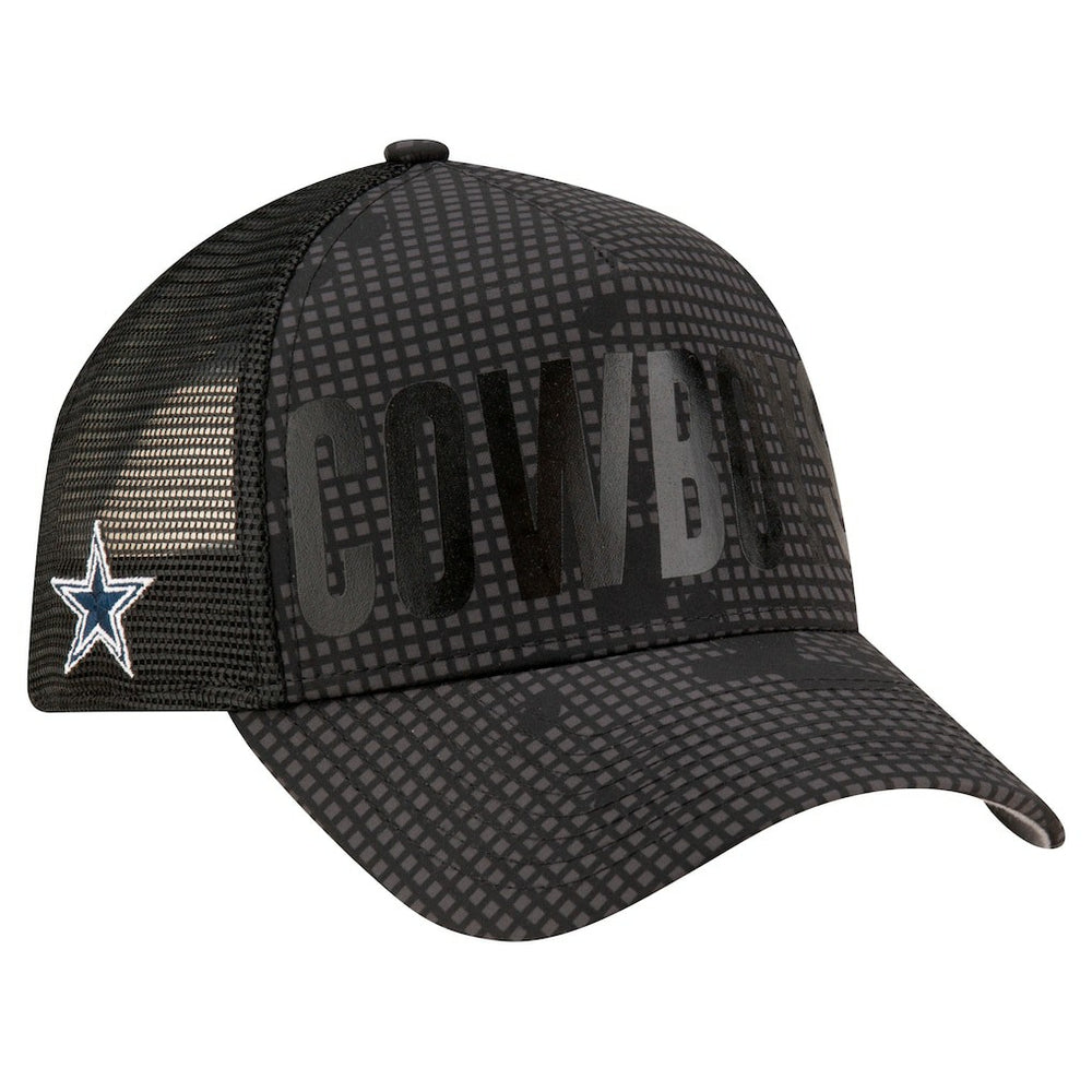 Dallas Cowboys New Era Midnight Ink Tonal A-Frame 9FORTY Adjustable Hat Graphite | NFL