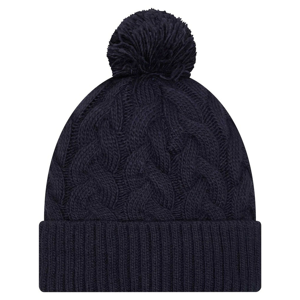 Dallas Cowboys New Era Women's Cable Knit Hat with Pom Navy | NFL