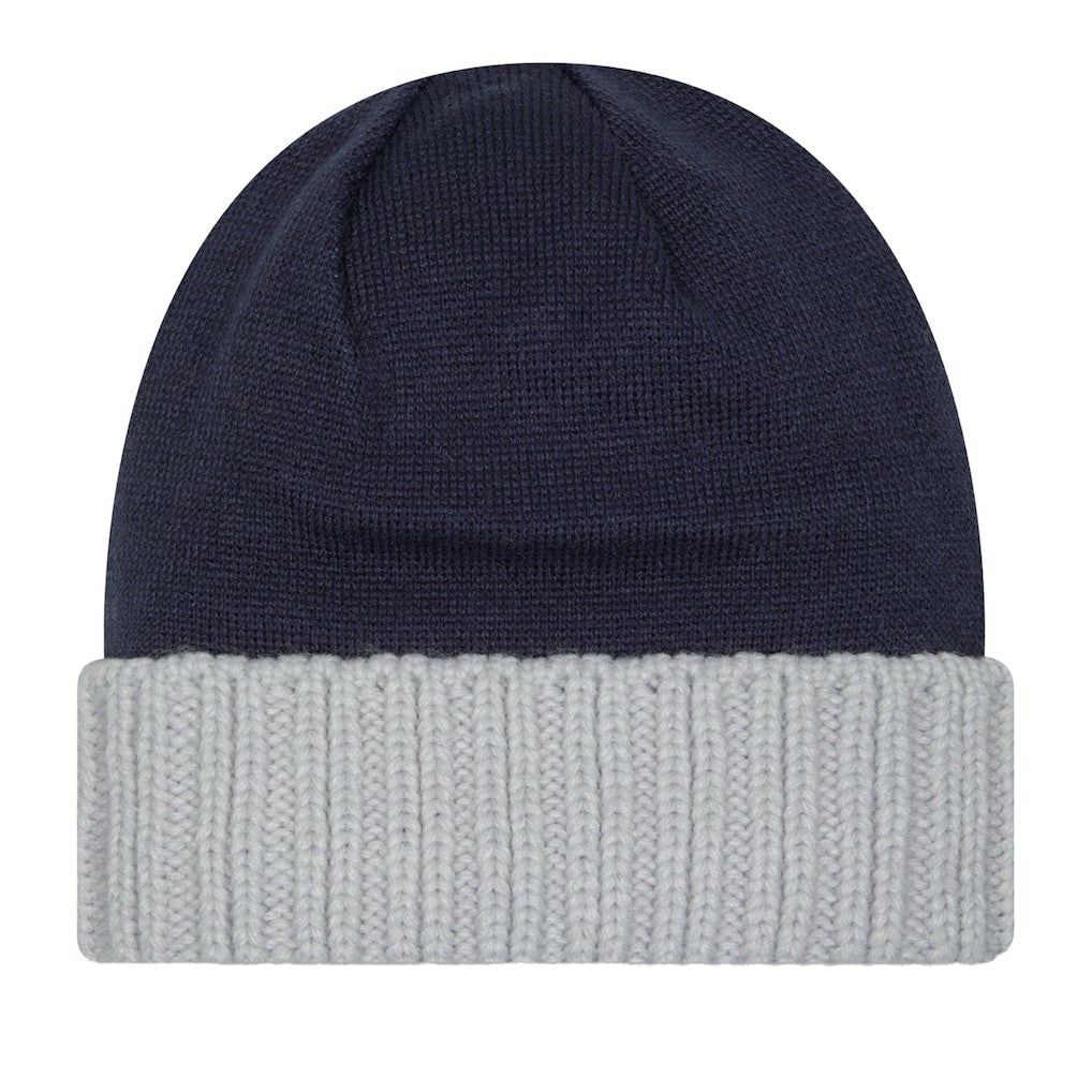 Dallas Cowboys New Era Oversize Cuffed Knit Hat Navy/Gray | NFL
