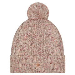 Dallas Cowboys New Era Women's Trendy Tone Cuffed Knit Hat with Pom Stone | NFL