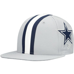 Dallas Cowboys New Era Helmet 9FIFTY Snapback Hat Gray | NFL
