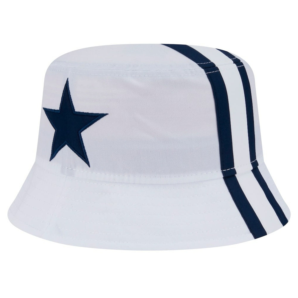 Dallas Cowboys New Era Helmet Bucket Hat White | NFL