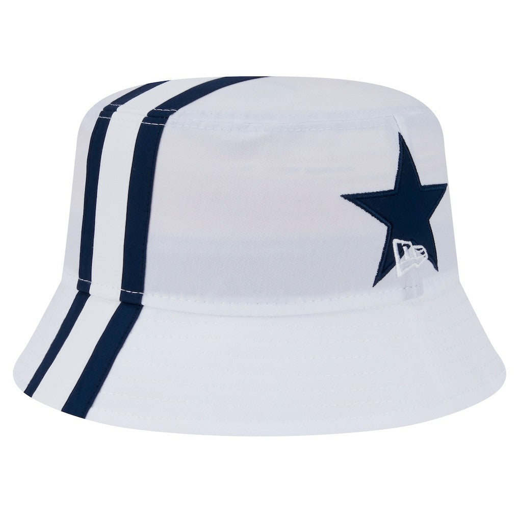 Dallas Cowboys New Era Helmet Bucket Hat White | NFL
