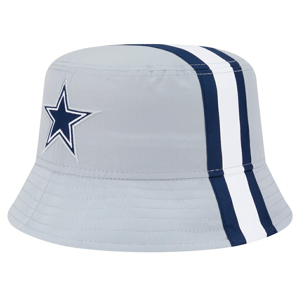 Dallas Cowboys New Era Helmet Bucket Hat Gray | NFL