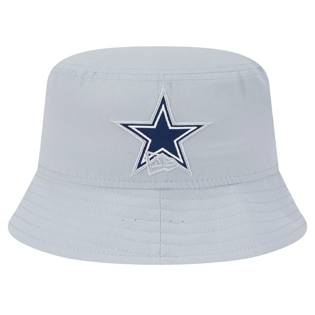 Dallas Cowboys New Era Helmet Bucket Hat Gray | NFL