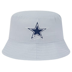 Dallas Cowboys New Era Helmet Bucket Hat Gray | NFL
