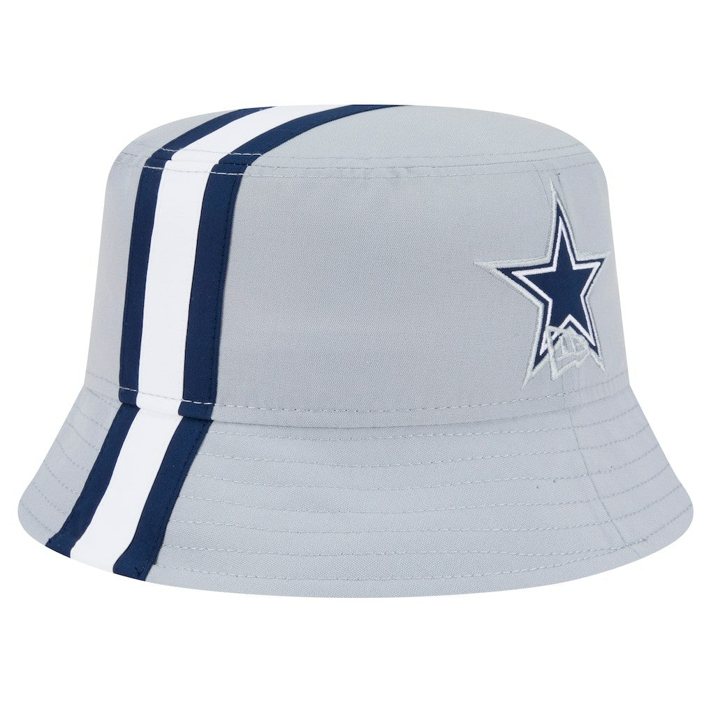 Dallas Cowboys New Era Helmet Bucket Hat Gray | NFL