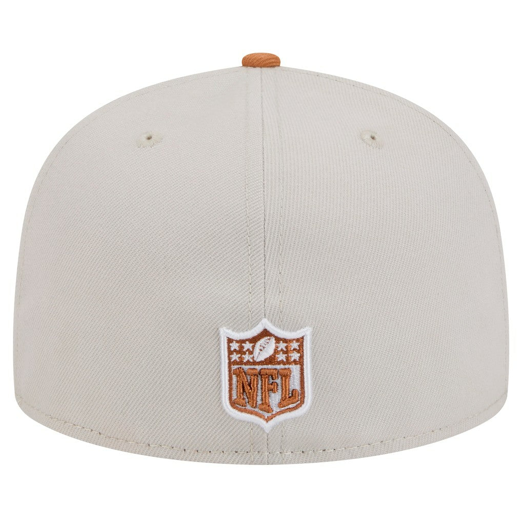 Dallas Cowboys New Era Two-Tone Color Pack 59FIFTY Fitted Hat Stone/Brown | NFL