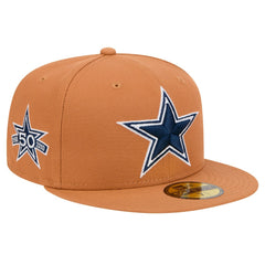 Dallas Cowboys New Era Color Pack Side Patch 59FIFTY Fitted Hat Brown | NFL
