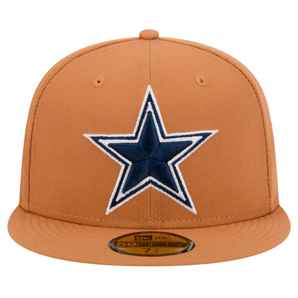 Dallas Cowboys New Era Color Pack Side Patch 59FIFTY Fitted Hat Brown | NFL