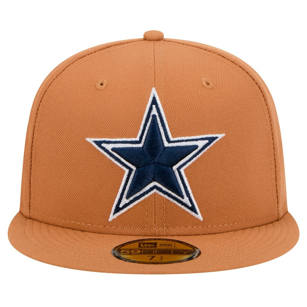 Dallas Cowboys New Era Color Pack Side Patch 59FIFTY Fitted Hat Brown | NFL