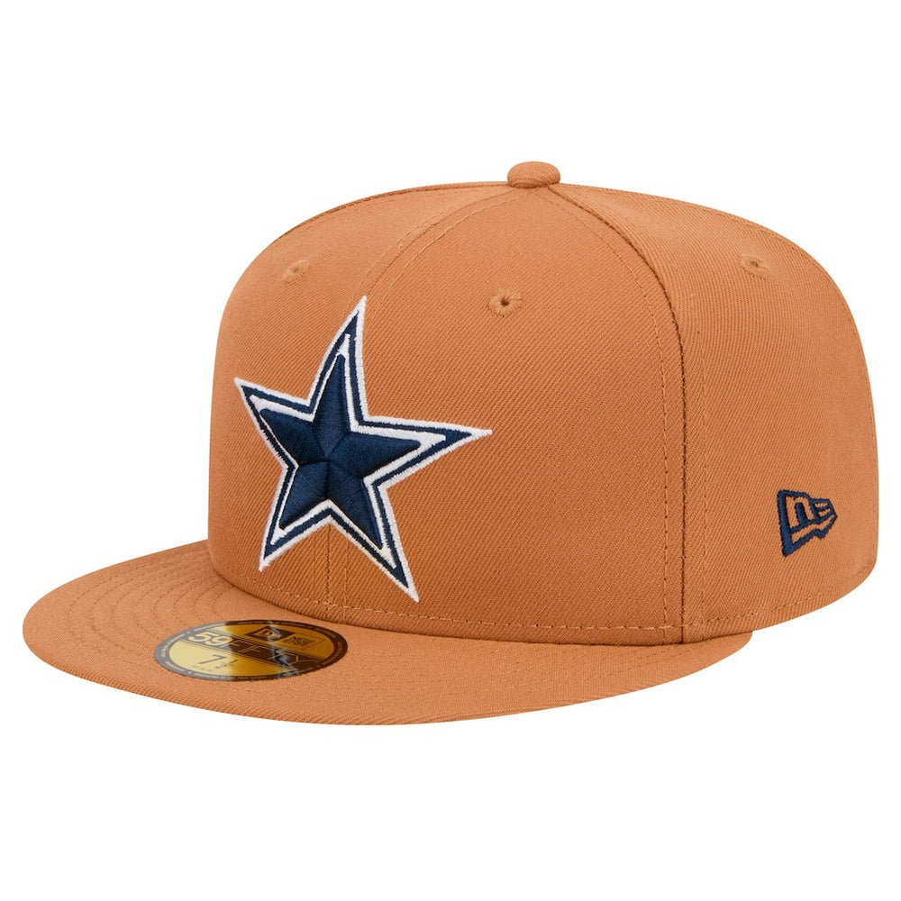 Dallas Cowboys New Era Color Pack Side Patch 59FIFTY Fitted Hat Brown | NFL