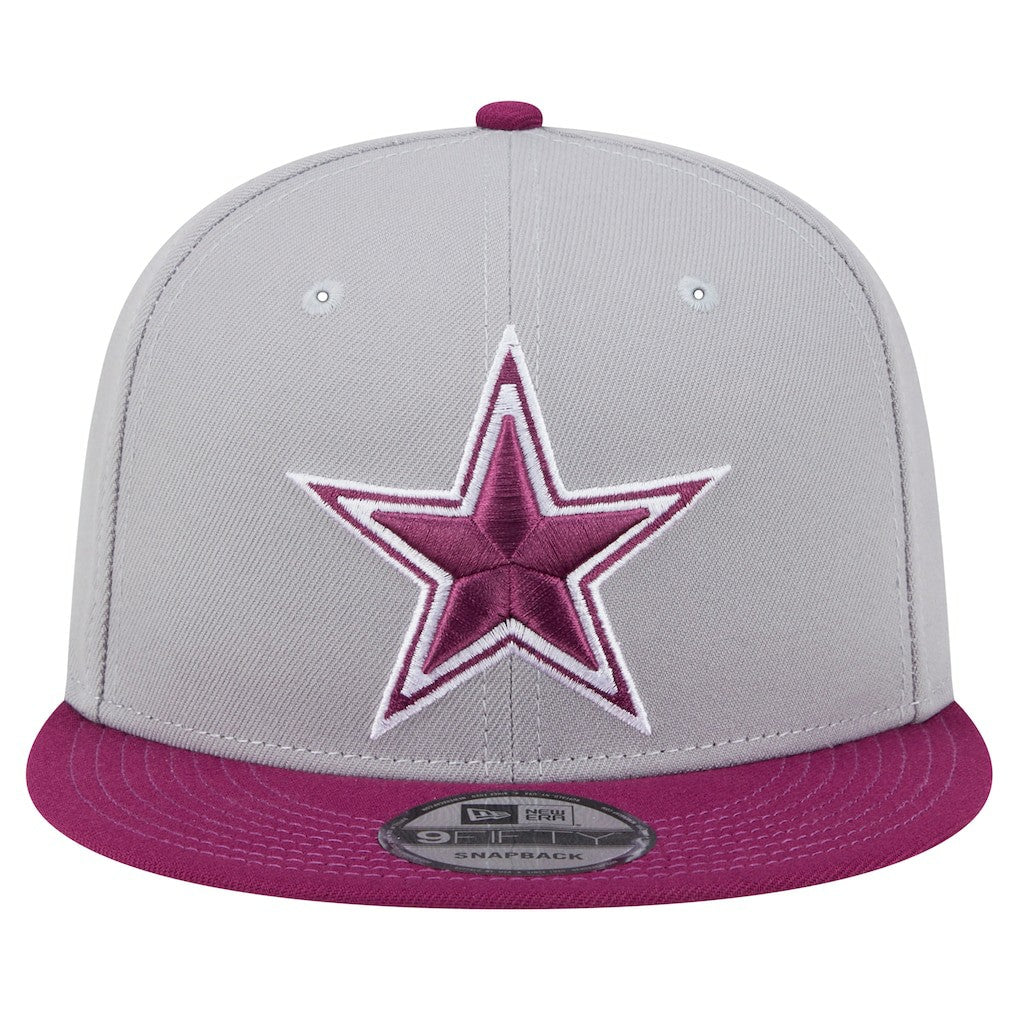 Dallas Cowboys New Era Two-Tone Color Pack 9FIFTY Snapback Hat Gray | NFL