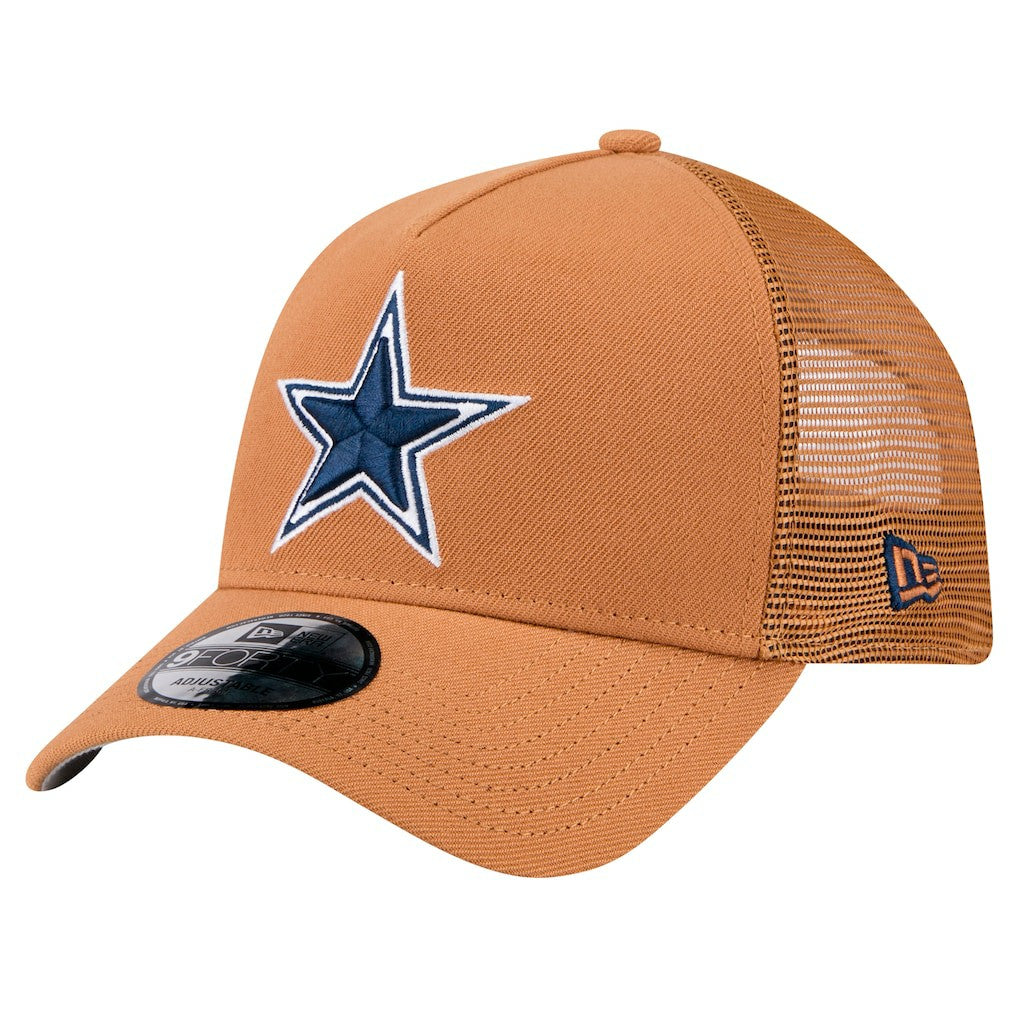 Dallas Cowboys New Era Color Pack Side Patch A-Frame 9FORTY Adjustable Hat Brown | NFL