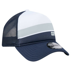 Dallas Cowboys New Era Youth Sport Night Color Block 9FORTY A-Frame Trucker Adjustable Hat White/Navy | NFL