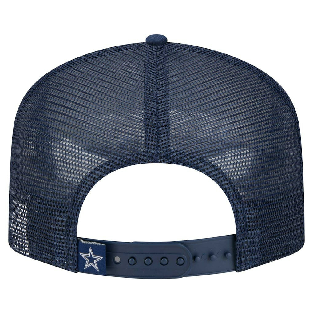 Dallas Cowboys New Era Youth Distressed 9FIFTY A-Frame Snapback Hat White/Navy | NFL