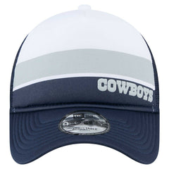 Dallas Cowboys New Era Preschool Sport Night Color Block 9FORTY A-Frame Trucker Adjustable Hat White/Navy | NFL
