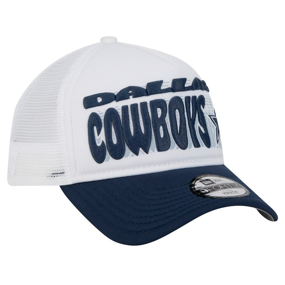 Dallas Cowboys New Era Preschool Team Printed A Frame 9FORTY Adjustable Hat White | NFL
