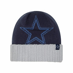 Dallas Cowboys New Era Youth Oversize Cuffed Knit Hat Navy | NFL