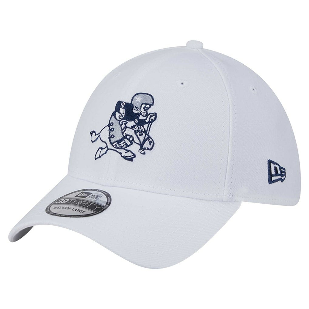Dallas Cowboys New Era Throwback 39THIRTY Flex Hat White | NFL