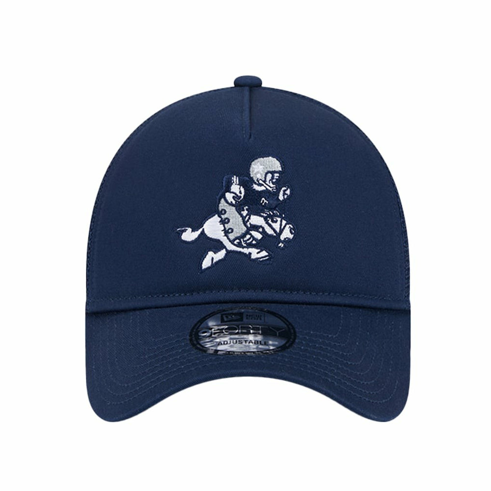 Dallas Cowboys New Era Retro Main A-Frame Trucker 9FORTY Adjustable Hat Navy | NFL