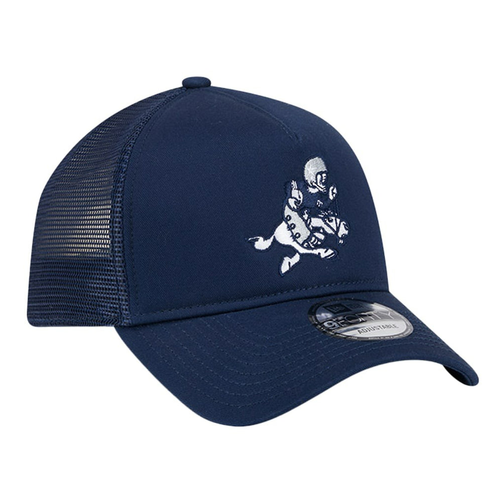 Dallas Cowboys New Era Retro Main A-Frame Trucker 9FORTY Adjustable Hat Navy | NFL