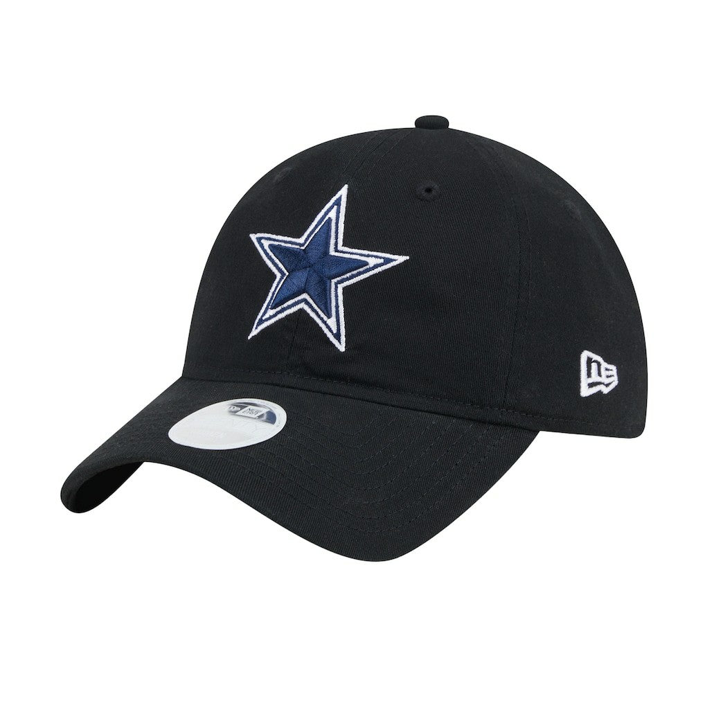 Dallas Cowboys New Era Women's Main 9TWENTY Adjustable Hat Black | NFL